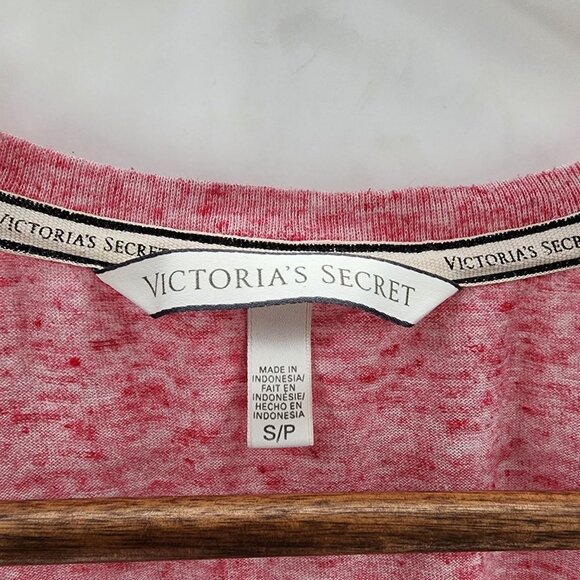 Victoria's Secret Womens Angel Short Sleeve T-Shirt Size Small Petite SP Pink - Picture 9 of 13